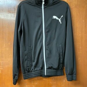 Puma Men's Black Windbreaker Jacket